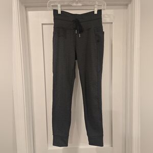 Halara Black And Gray Striped Joggers